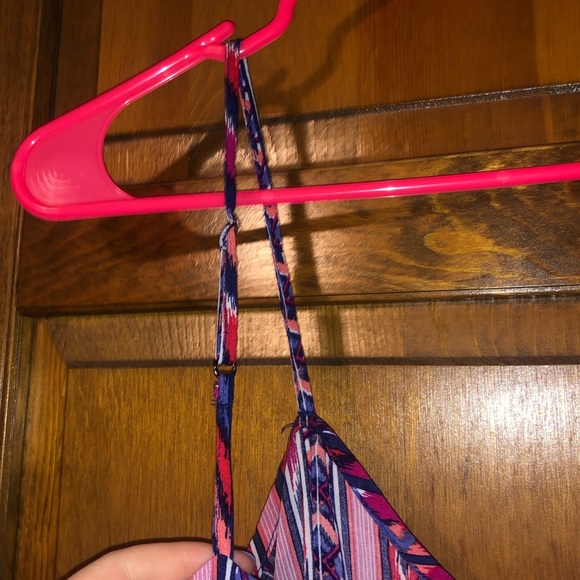 Garage Aztec Tribal Print Tie Front Tank Top Small - Picture 8 of 8